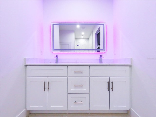 bathroom featuring vanity