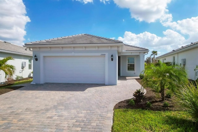 view of front of house featuring a garage