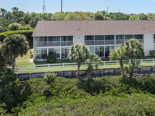 view of rear view of property