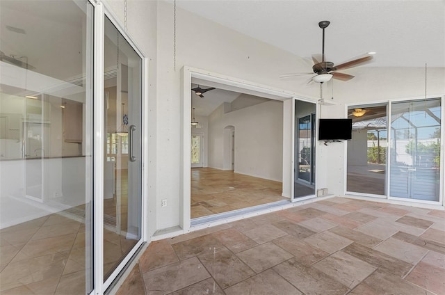 1219 Nantucket Rd, Venice, FL 34293 - unfurnished sunroom featuring arched walkways