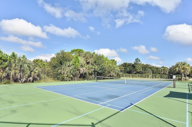 view of tennis court