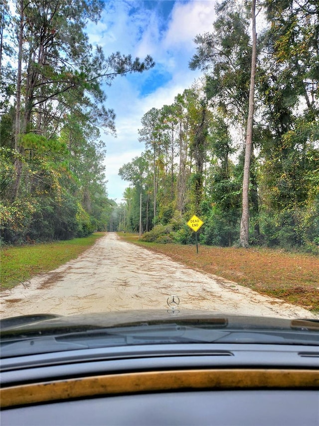 view of road