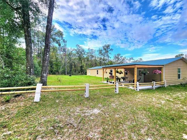 view of yard with a patio