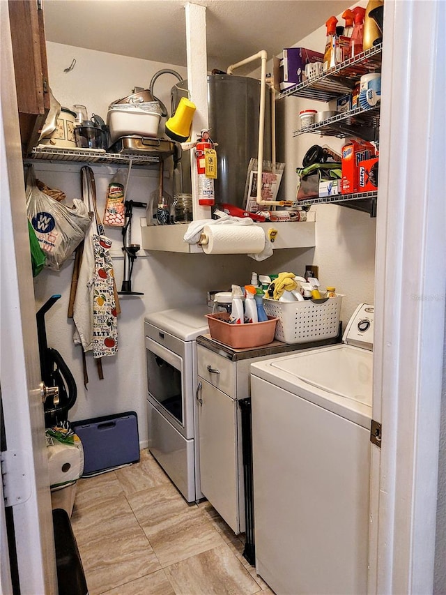 laundry area featuring separate washer and dryer