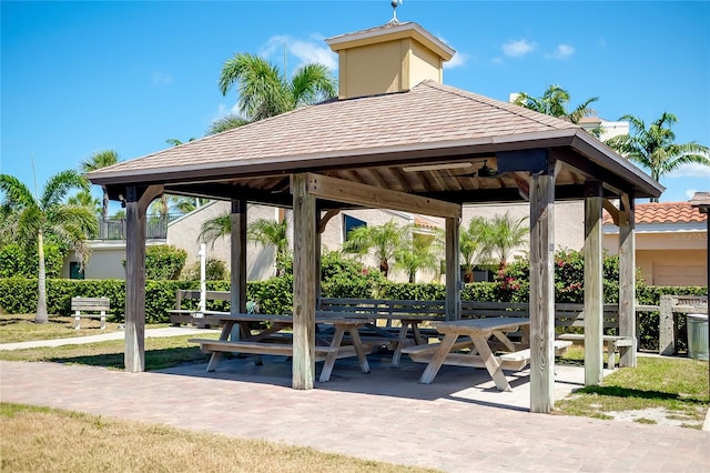 view of home's community featuring a gazebo