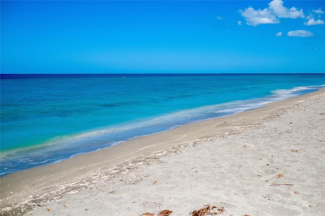 property view of water with a view of the beach