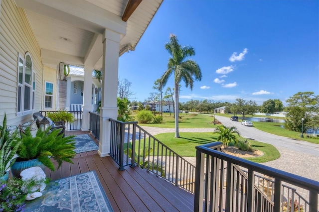 balcony with a porch