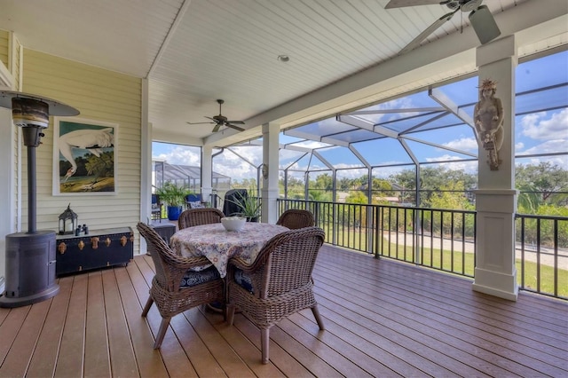 sunroom / solarium featuring plenty of natural light