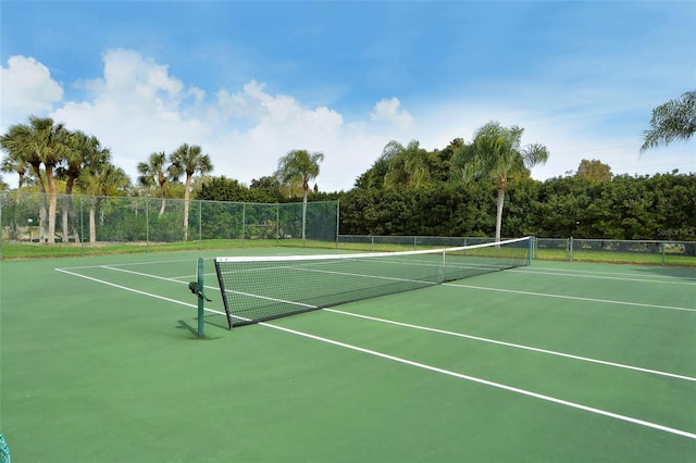 view of tennis court