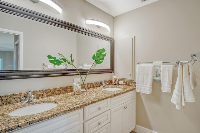 bathroom featuring vanity