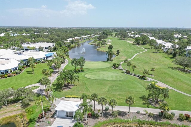815 Montrose Dr Unit 103, Venice, FL 34293 - aerial perspective of suburban area with a golf club and a nearby body of water