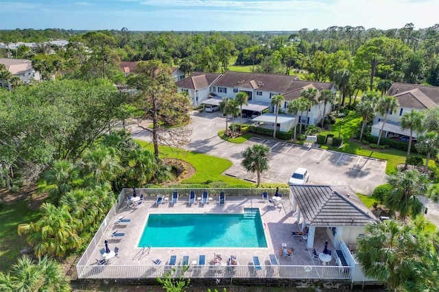 815 Montrose Dr Unit 103, Venice, FL 34293 - drone / aerial view of a pool area