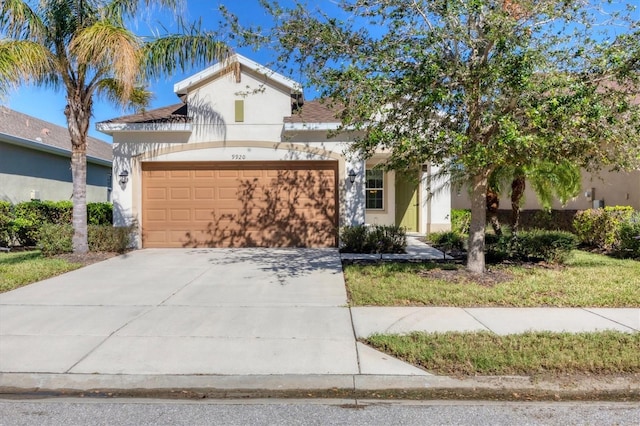 view of front of home featuring a garage