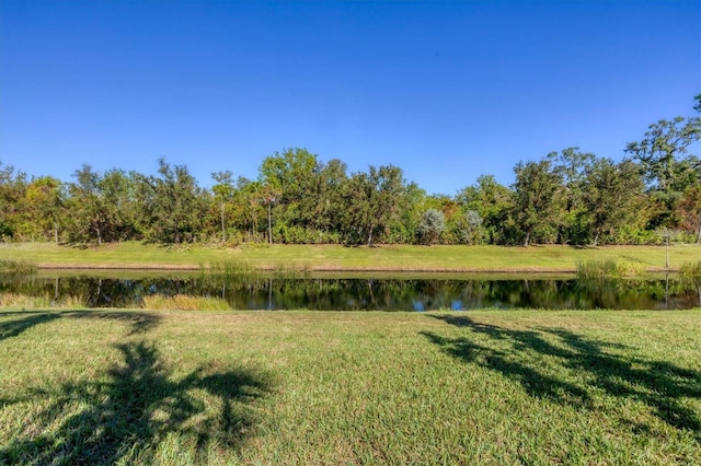 exterior space featuring a water view