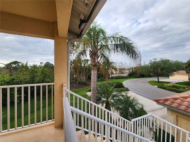 view of balcony