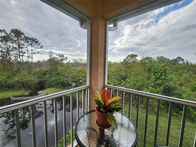 view of balcony