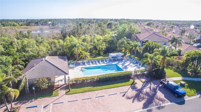 birds eye view of property