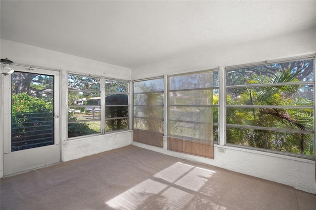 6906 Woodwind Dr Unit 12, Sarasota, FL 34231 - unfurnished sunroom featuring carpet flooring
