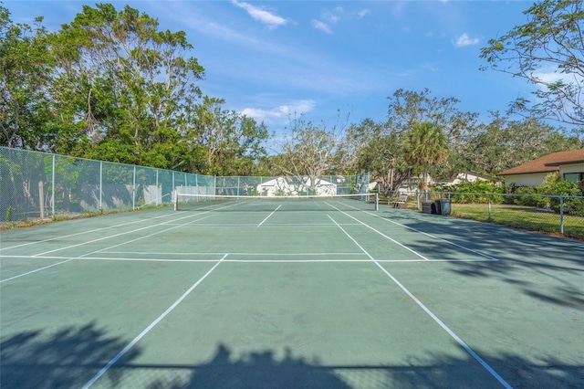 view of tennis court