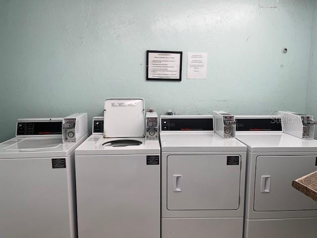 laundry area featuring washer and dryer