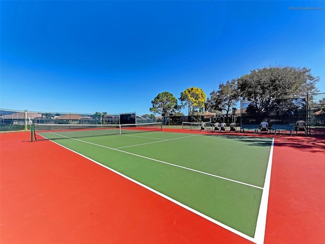 view of tennis court