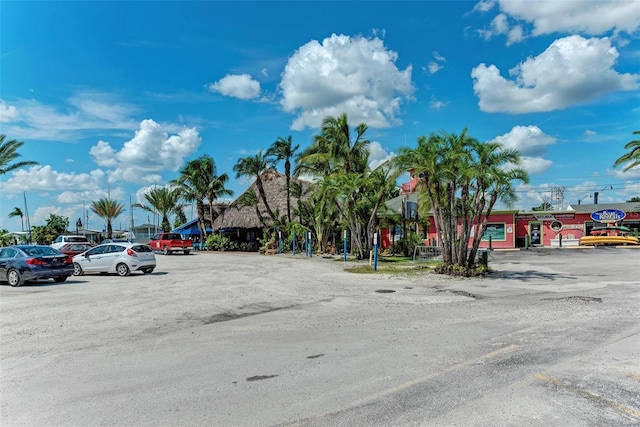 view of parking / parking lot