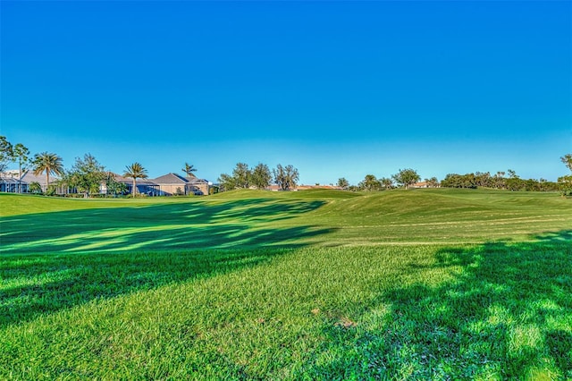 view of community with a lawn