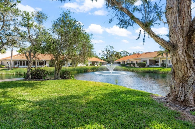 view of water feature