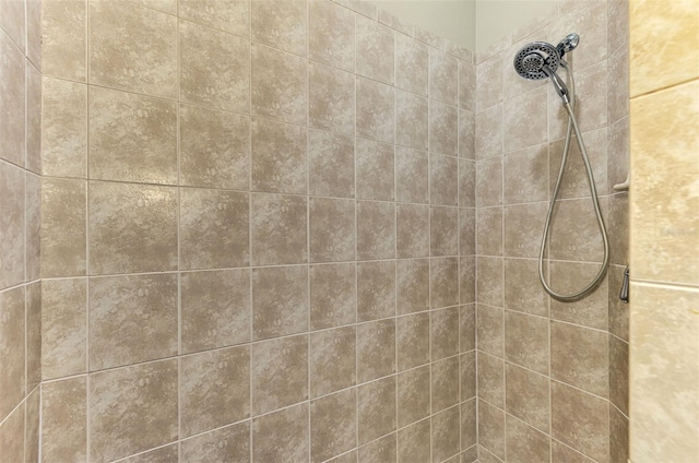 room details featuring tiled shower