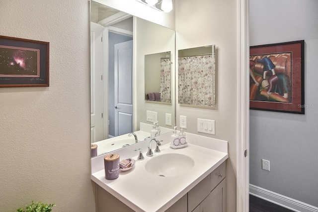 bathroom featuring vanity