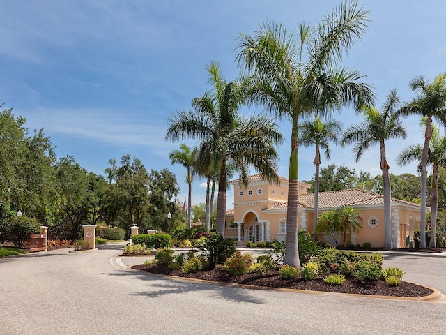 view of mediterranean / spanish house