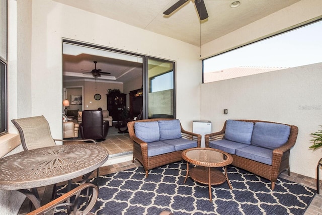 view of patio / terrace featuring outdoor lounge area