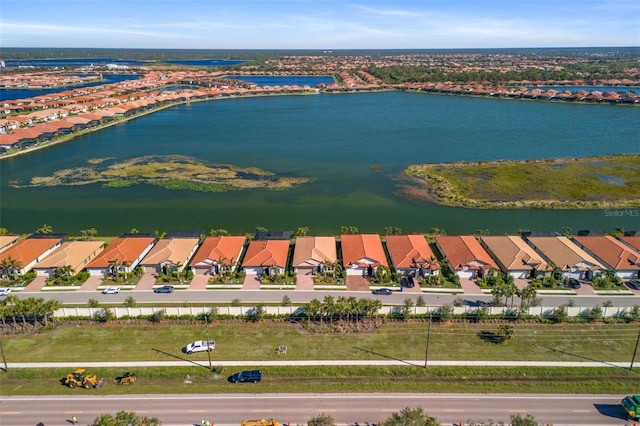 660 Ravello Blvd, Nokomis, FL 34275 - aerial view of residential area featuring a large body of water