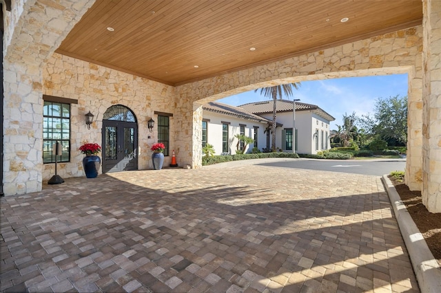 view of patio / terrace with french doors