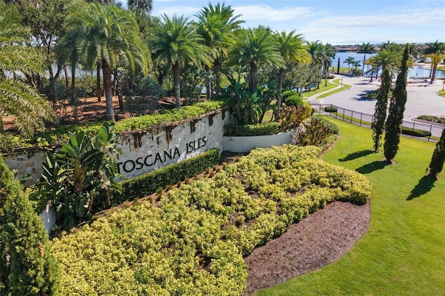 exterior space featuring a water view