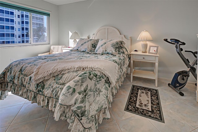 view of tiled bedroom