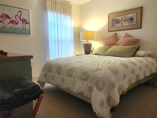 bedroom with carpet flooring