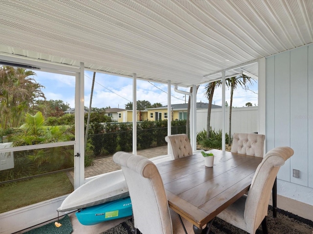 view of sunroom / solarium