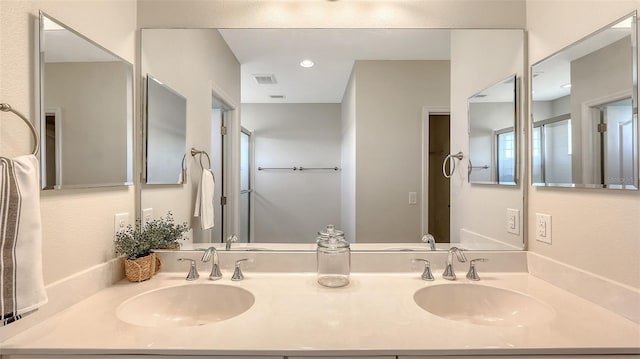 bathroom with vanity