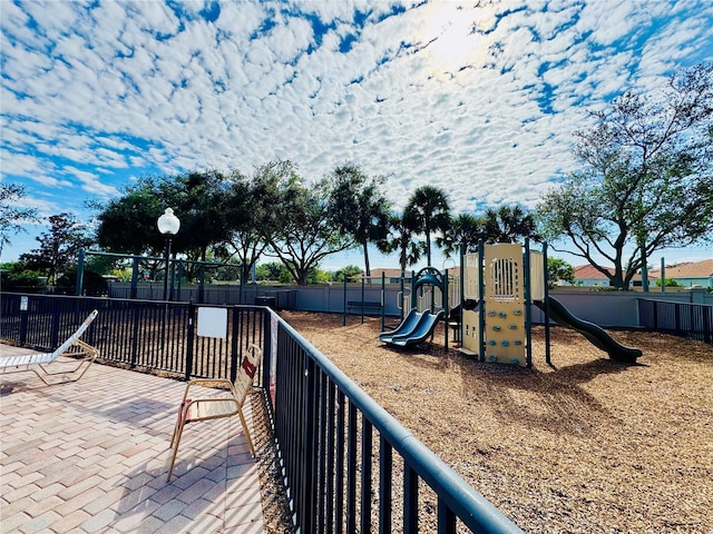 view of jungle gym