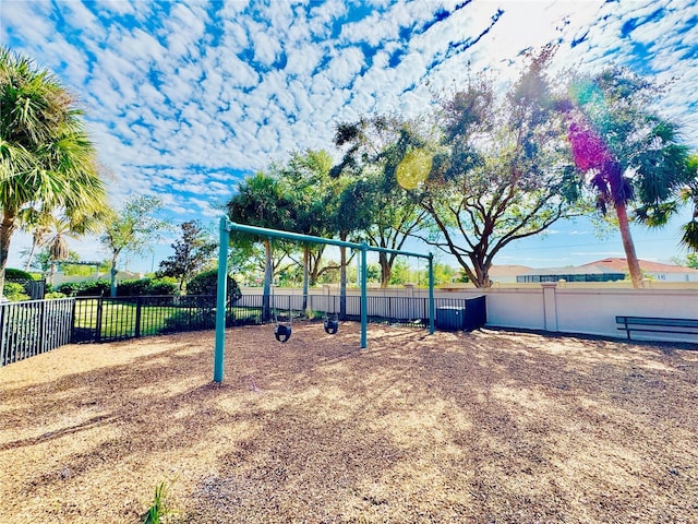 view of jungle gym