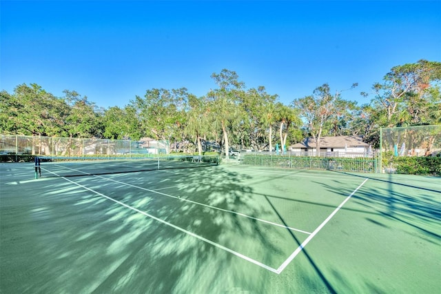 view of sport court