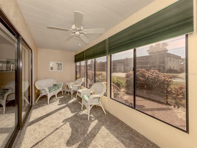1708 Bonitas Cir Unit 1726A, Venice, FL 34293 - sunroom / solarium with ceiling fan
