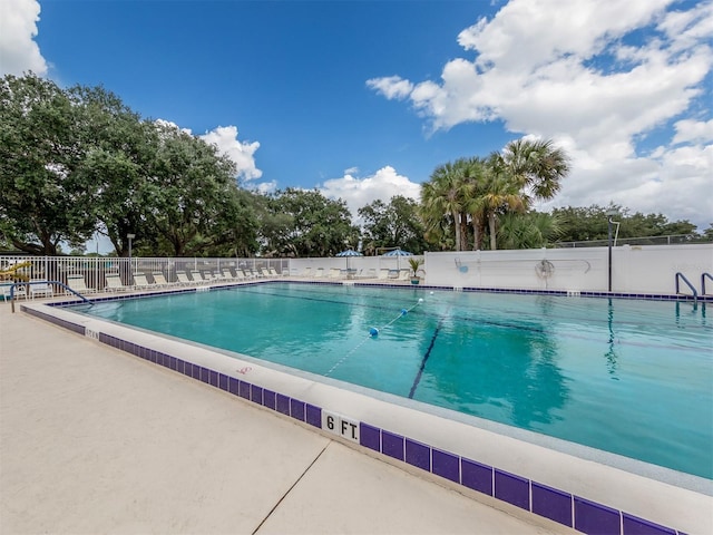 view of pool