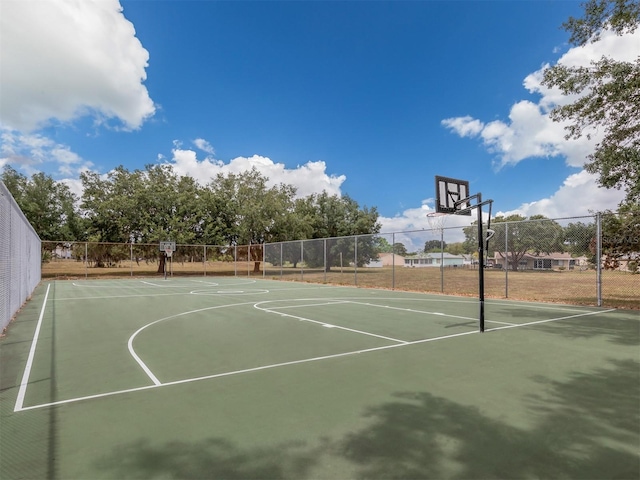 view of basketball court