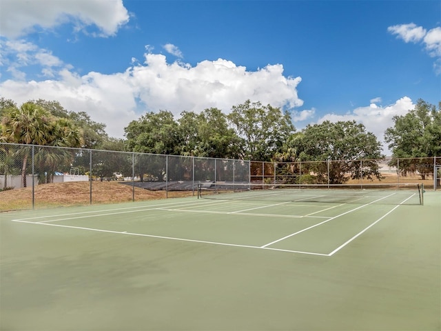 view of tennis court