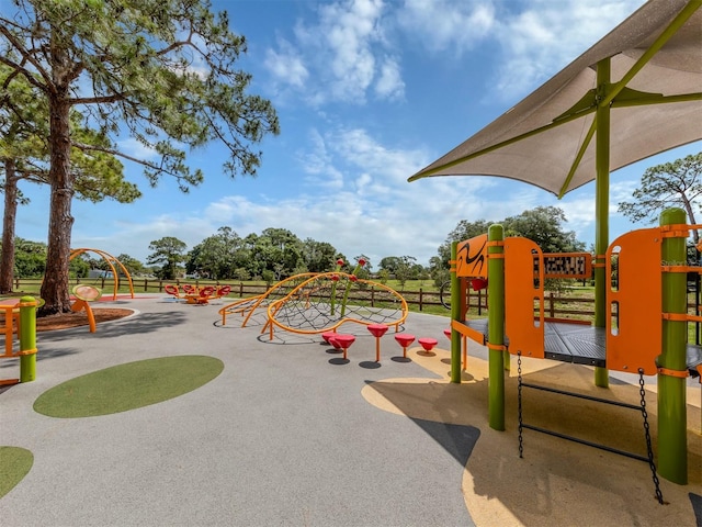 view of jungle gym