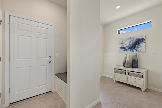 view of tiled entryway