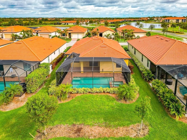 birds eye view of property featuring a residential view