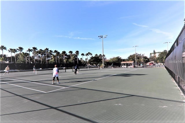 view of tennis court